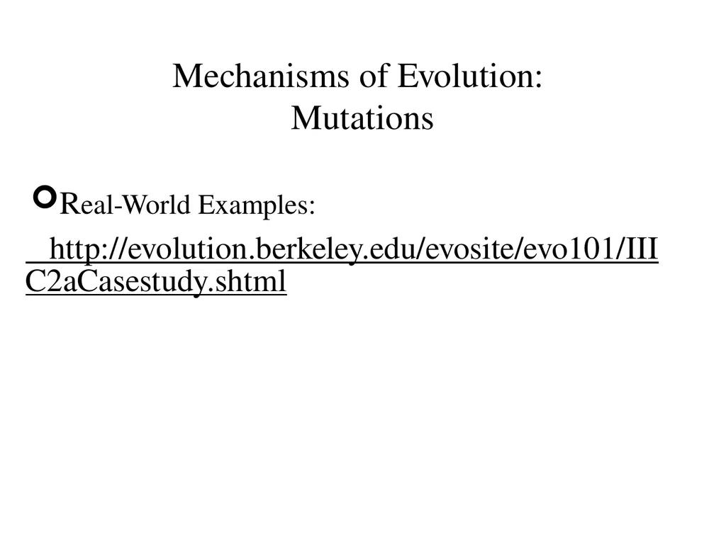 Natural Selection Mutations Recombination Gene - slide 37 of 59