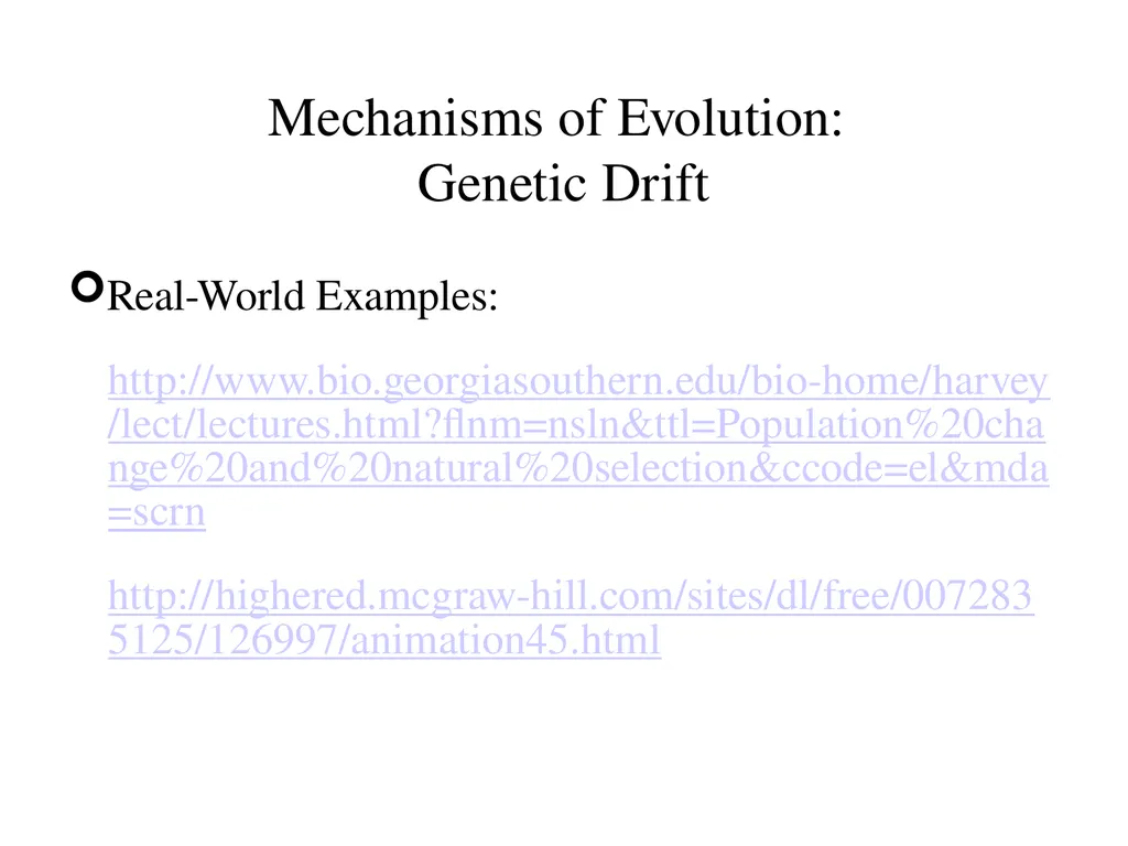 Natural Selection Mutations Recombination Gene - slide 45 of 59