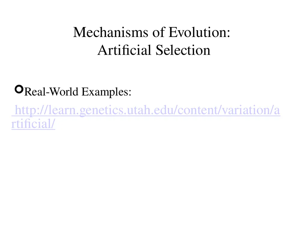Natural Selection Mutations Recombination Gene - slide 48 of 59
