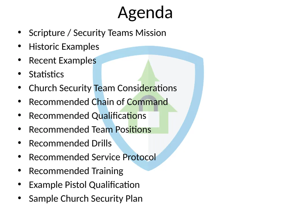 CHURCH SECURITY TEAMS By: Sam Hodges BLUF: BOTTOM - slide 3 of 27