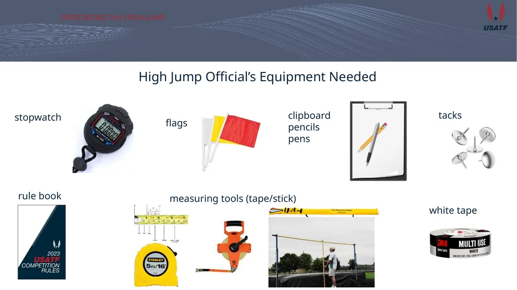 Officiating the high jump Training for San - slide 16 of 20