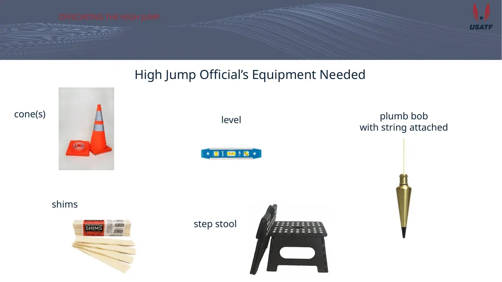 Officiating the high jump Training for San - slide 17 of 20
