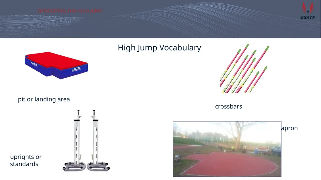 Officiating the high jump Training for San - slide 2 of 20