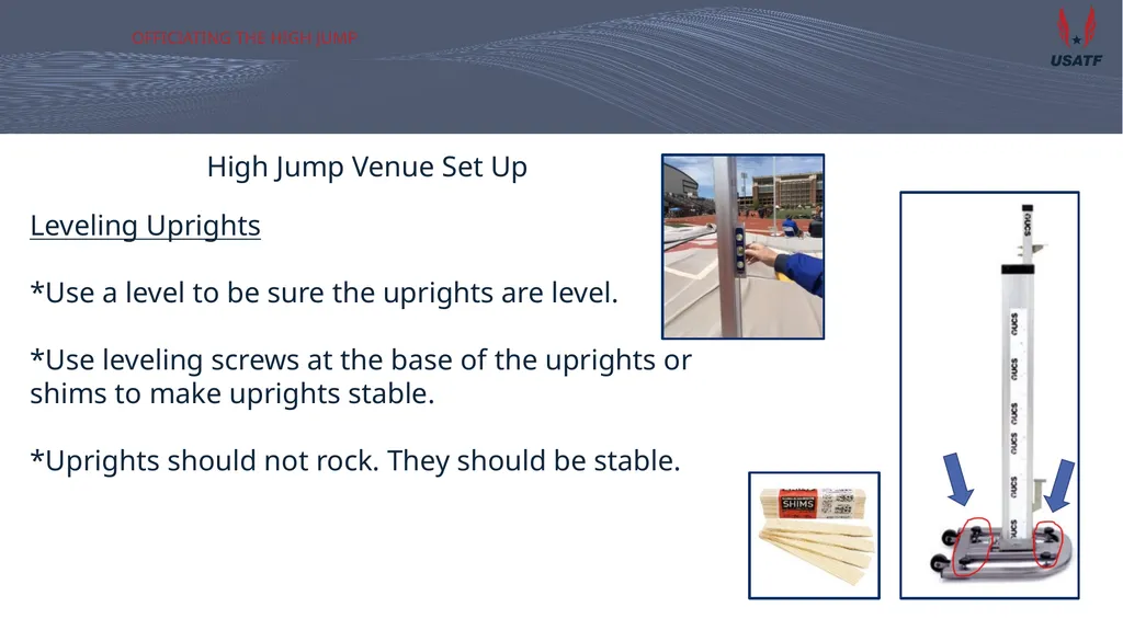 Officiating the high jump Training for San - slide 9 of 20
