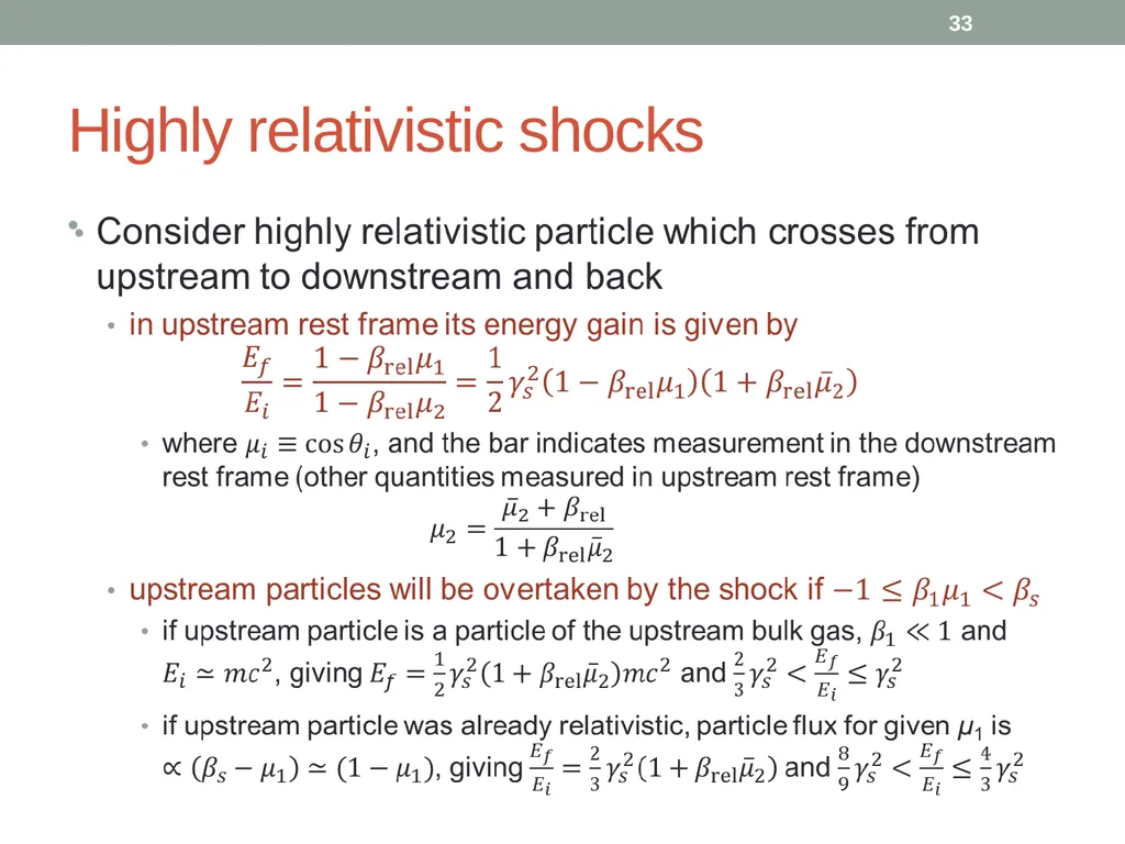 PHY418 Particle Astrophysics Acceleration - slide 33 of 41