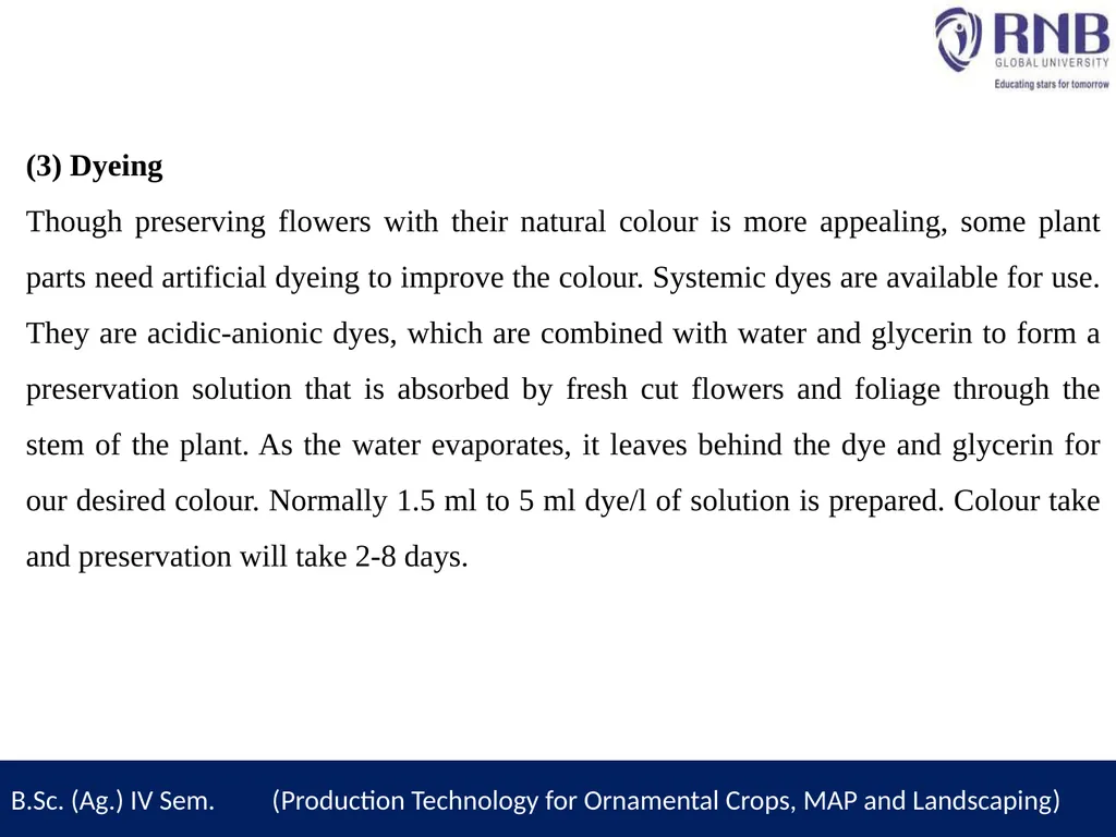 Course Name- Production Technology for Ornamental - slide 11 of 14