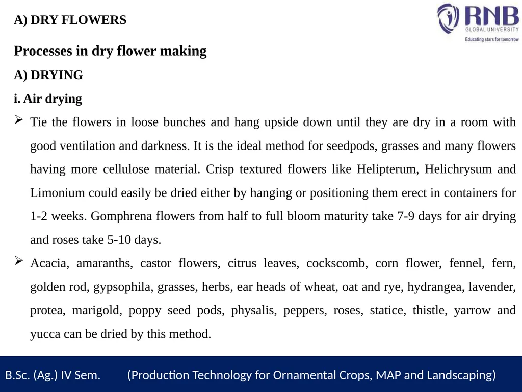 Course Name- Production Technology for Ornamental - slide 4 of 14