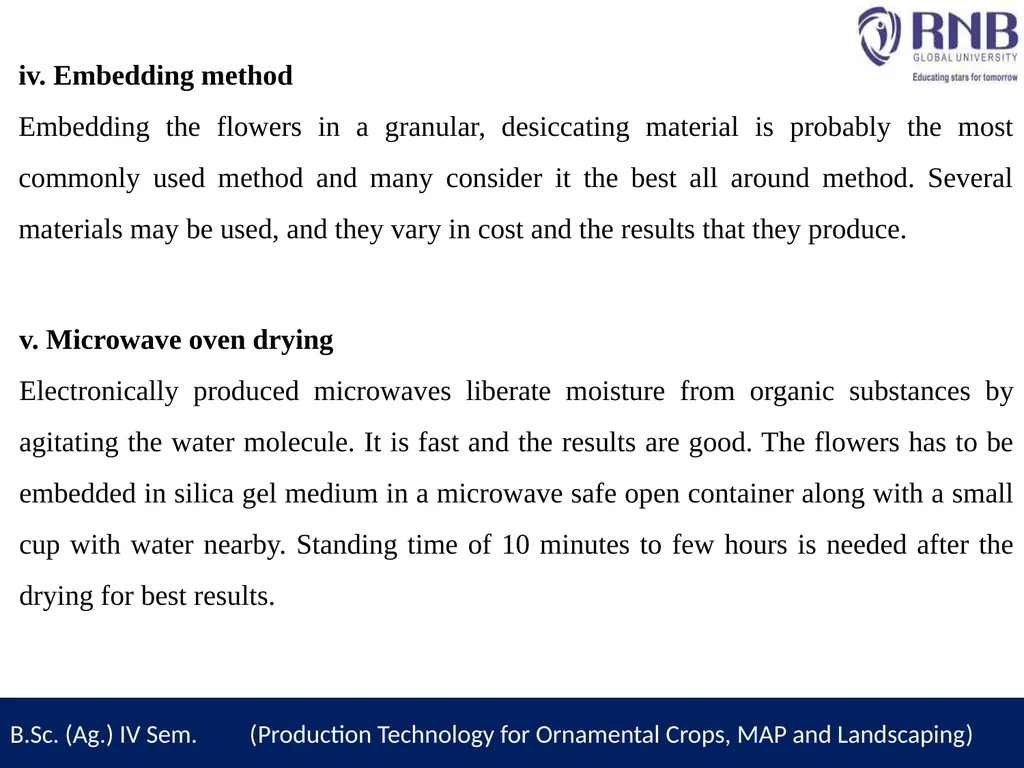 Course Name- Production Technology for Ornamental - slide 6 of 14