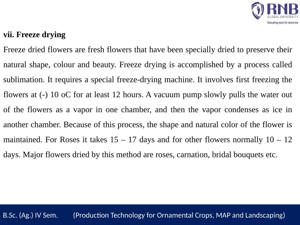 Course Name- Production Technology for Ornamental - slide 8 of 14