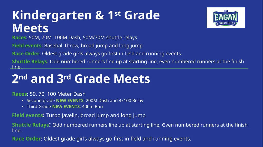 2026 EAA Track & Field Parent Meeting Meet your - slide 9 of 19