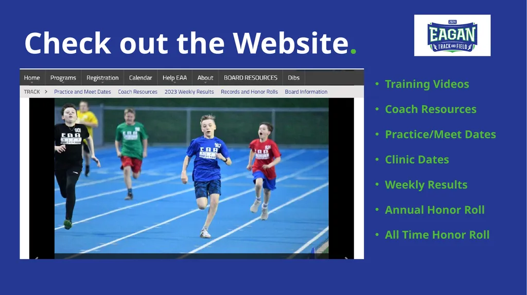 2026 EAA Track & Field Parent Meeting Meet your - slide 18 of 19