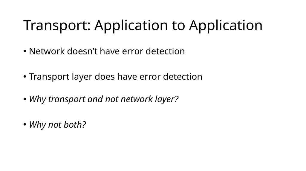 Intro to Networking Intro to Layering Network - slide 16 of 31