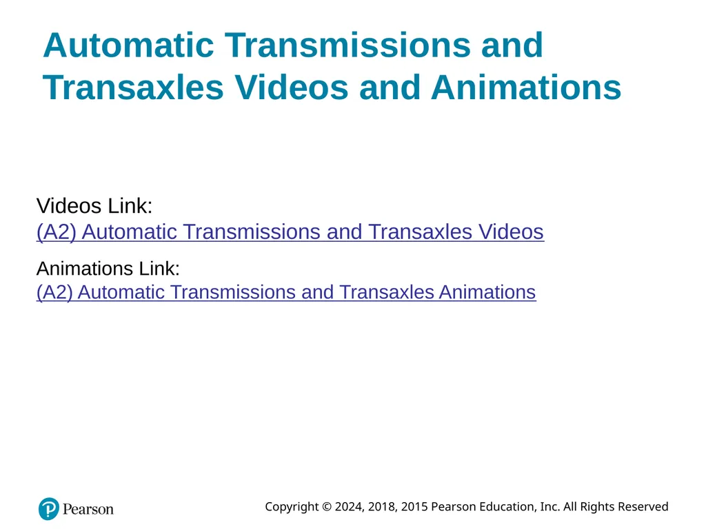 Automatic Transmissions and Transaxles Eighth - slide 39 of 40
