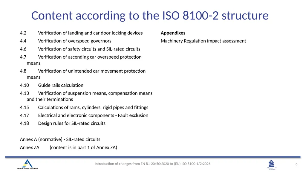 INTRODUCTION OF (EN) ISO 8100-1/2:2026 Main - slide 6 of 141