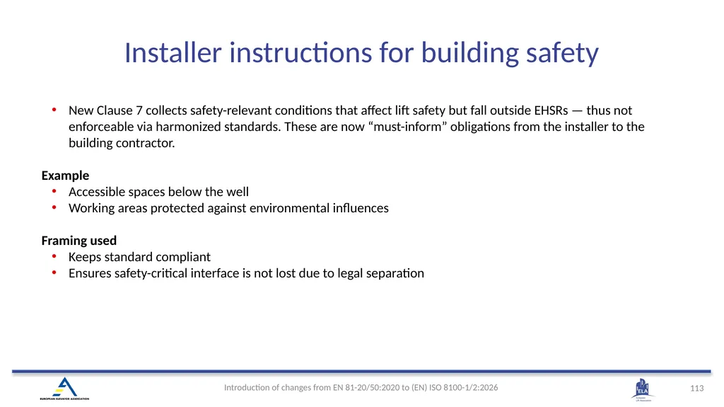 INTRODUCTION OF (EN) ISO 8100-1/2:2026 Main - slide 110 of 141