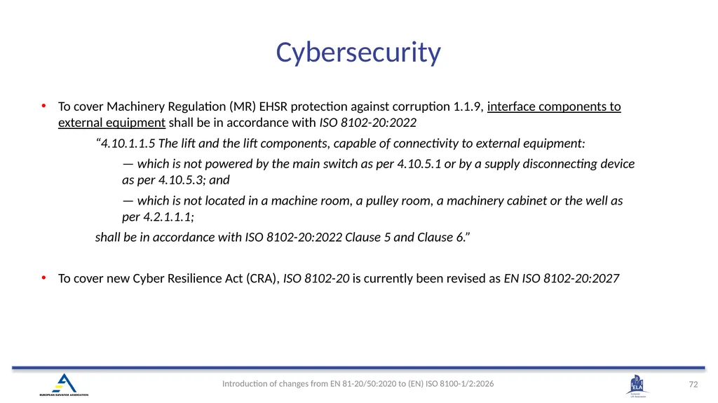 INTRODUCTION OF (EN) ISO 8100-1/2:2026 Main - slide 69 of 141