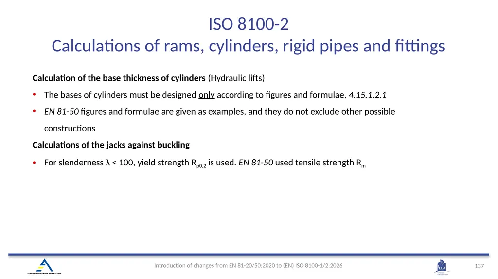 INTRODUCTION OF (EN) ISO 8100-1/2:2026 Main - slide 134 of 141