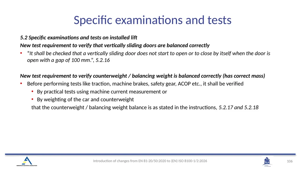 INTRODUCTION OF (EN) ISO 8100-1/2:2026 Main - slide 103 of 141