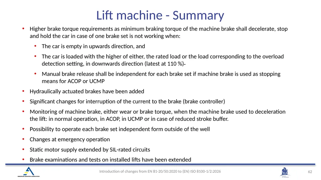 INTRODUCTION OF (EN) ISO 8100-1/2:2026 Main - slide 59 of 141