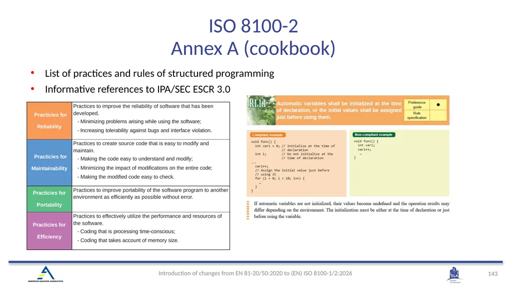 INTRODUCTION OF (EN) ISO 8100-1/2:2026 Main - slide 140 of 141