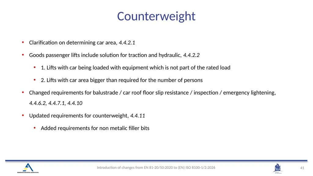 INTRODUCTION OF (EN) ISO 8100-1/2:2026 Main - slide 38 of 141