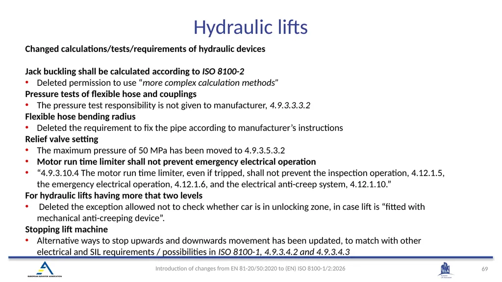 INTRODUCTION OF (EN) ISO 8100-1/2:2026 Main - slide 66 of 141