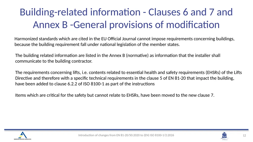 INTRODUCTION OF (EN) ISO 8100-1/2:2026 Main - slide 12 of 141