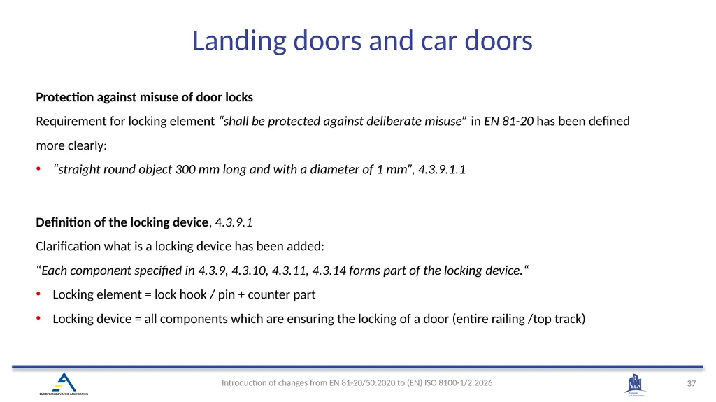 INTRODUCTION OF (EN) ISO 8100-1/2:2026 Main - slide 34 of 141