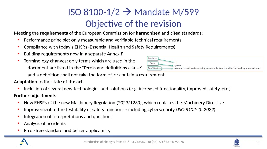 INTRODUCTION OF (EN) ISO 8100-1/2:2026 Main - slide 15 of 141
