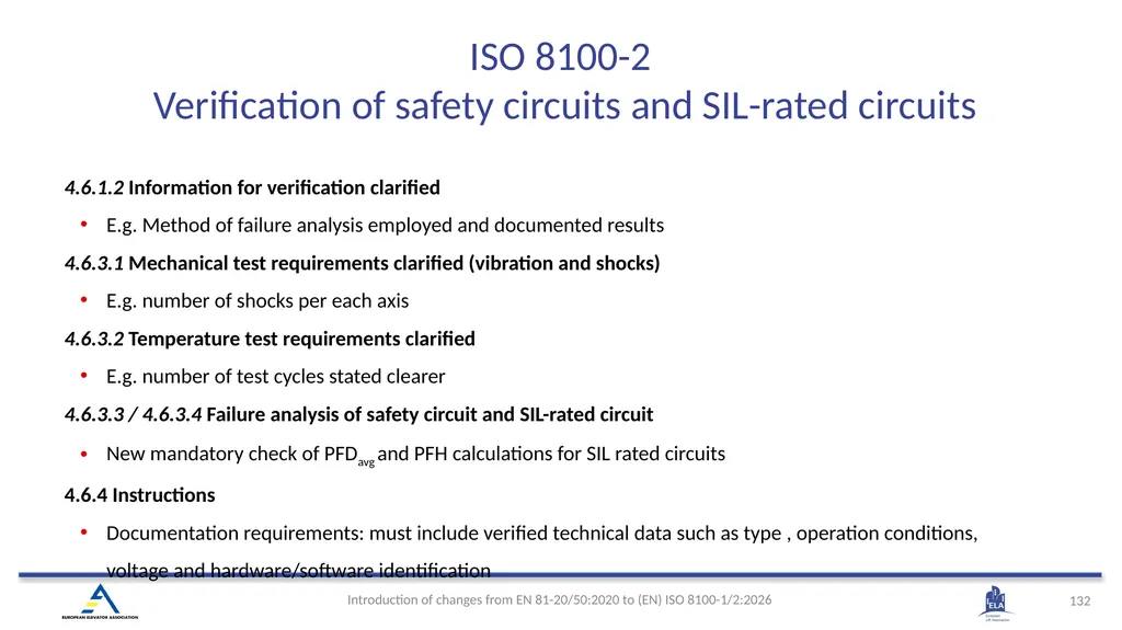 INTRODUCTION OF (EN) ISO 8100-1/2:2026 Main - slide 129 of 141