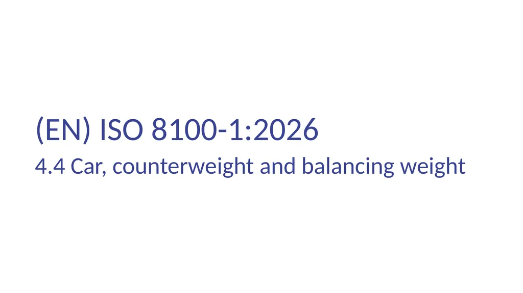 INTRODUCTION OF (EN) ISO 8100-1/2:2026 Main - slide 37 of 141