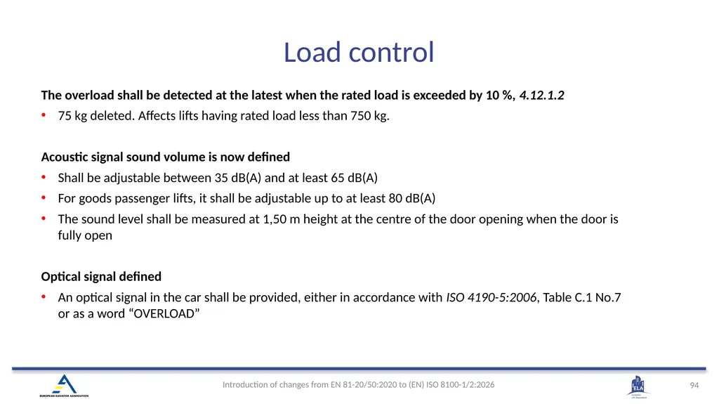 INTRODUCTION OF (EN) ISO 8100-1/2:2026 Main - slide 91 of 141