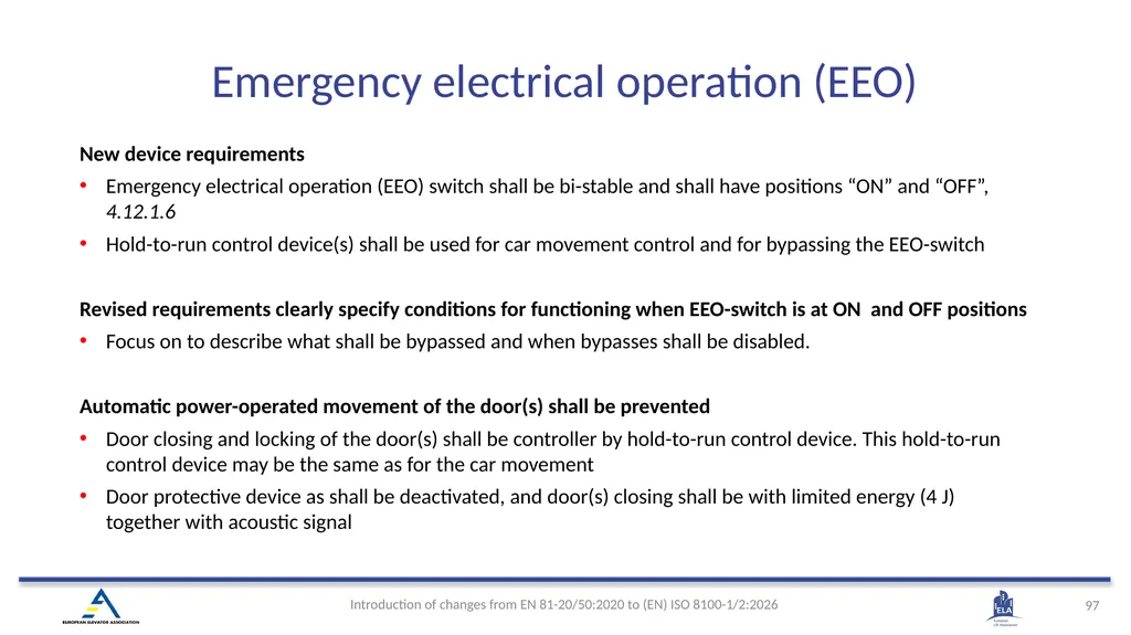 INTRODUCTION OF (EN) ISO 8100-1/2:2026 Main - slide 94 of 141