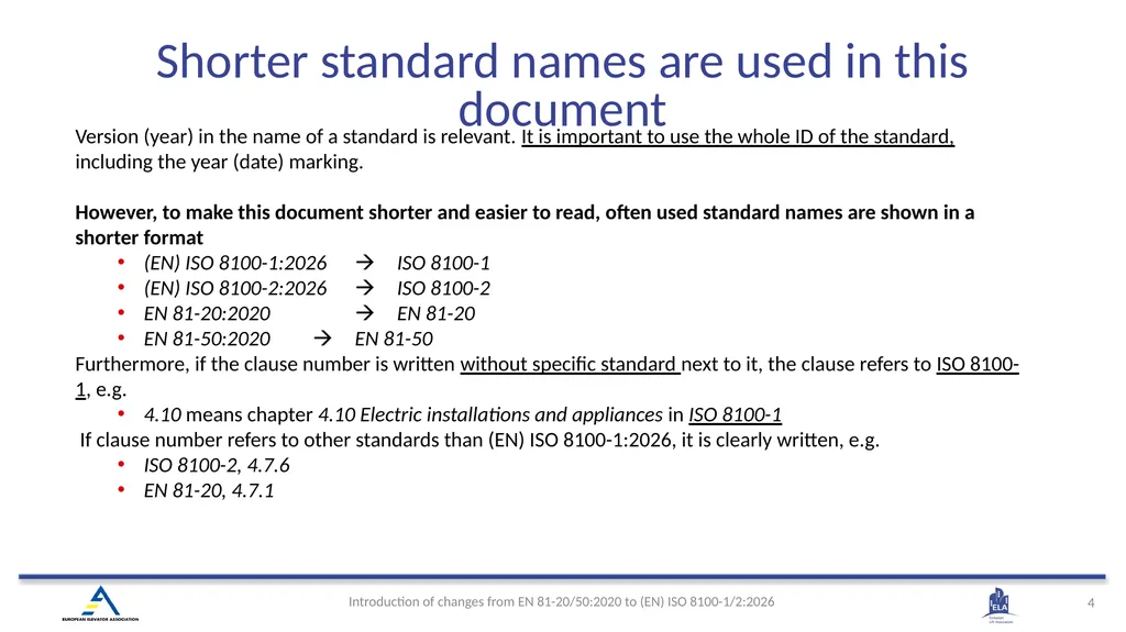 INTRODUCTION OF (EN) ISO 8100-1/2:2026 Main - slide 4 of 141