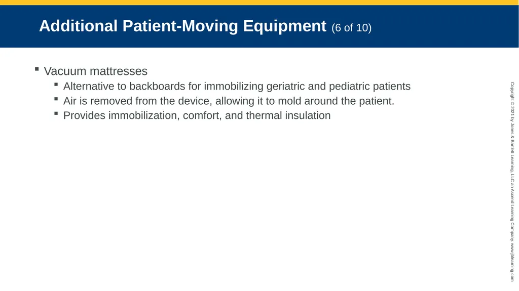 CHAPTER 8 Lifting and Moving Patients National EMS - slide 61 of 101