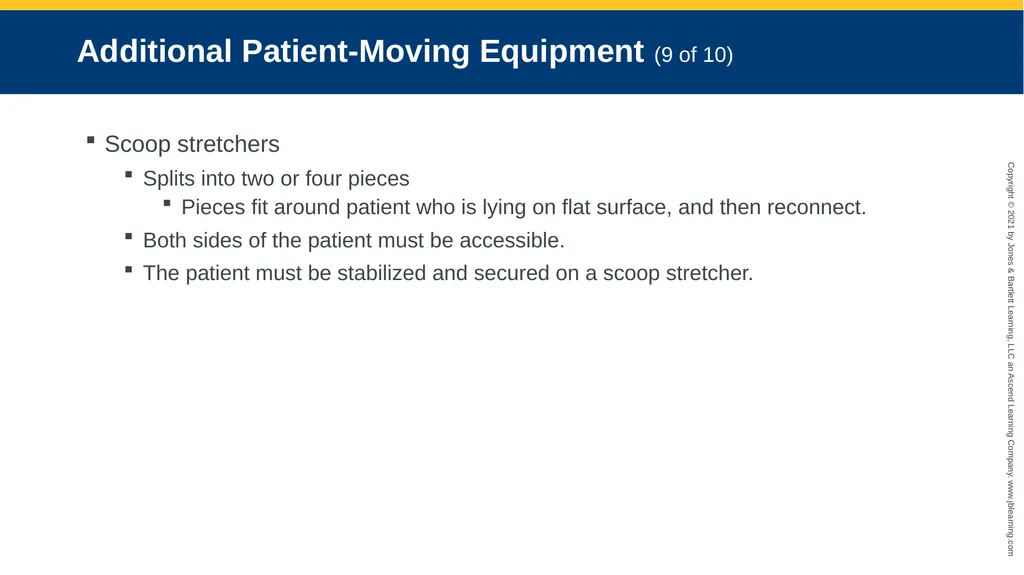 CHAPTER 8 Lifting and Moving Patients National EMS - slide 64 of 101