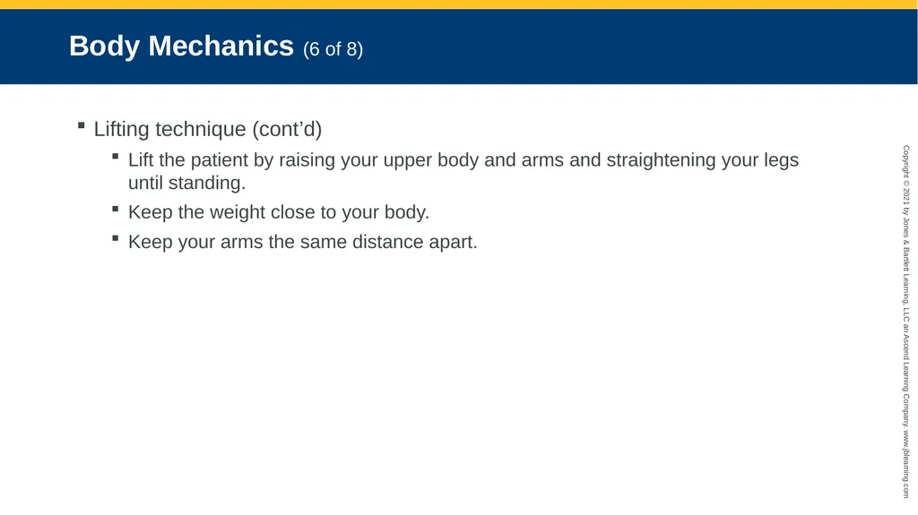 CHAPTER 8 Lifting and Moving Patients National EMS - slide 18 of 101