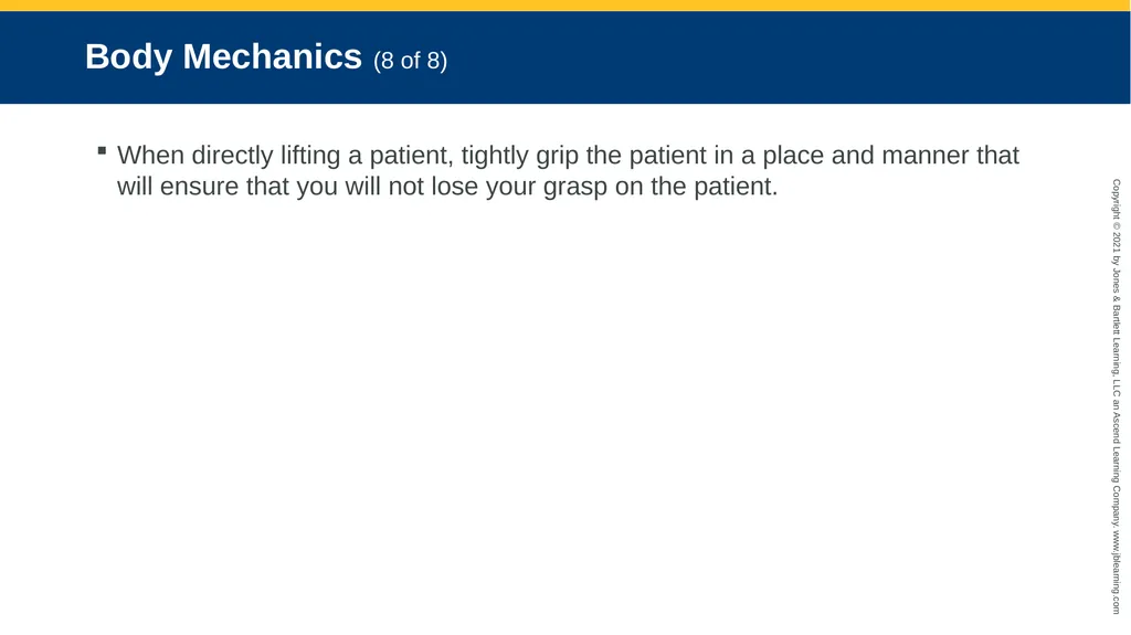 CHAPTER 8 Lifting and Moving Patients National EMS - slide 20 of 101