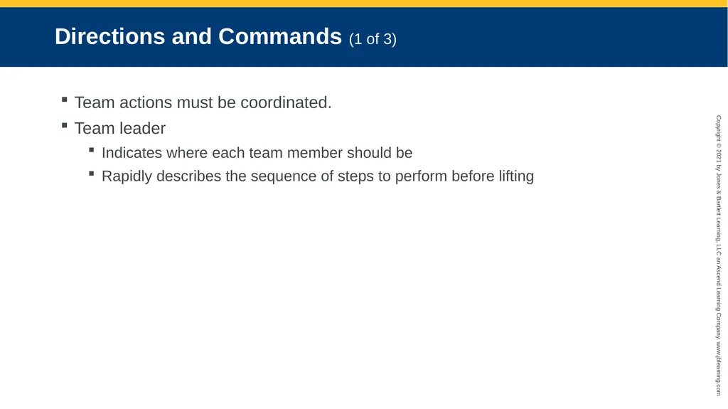 CHAPTER 8 Lifting and Moving Patients National EMS - slide 38 of 101