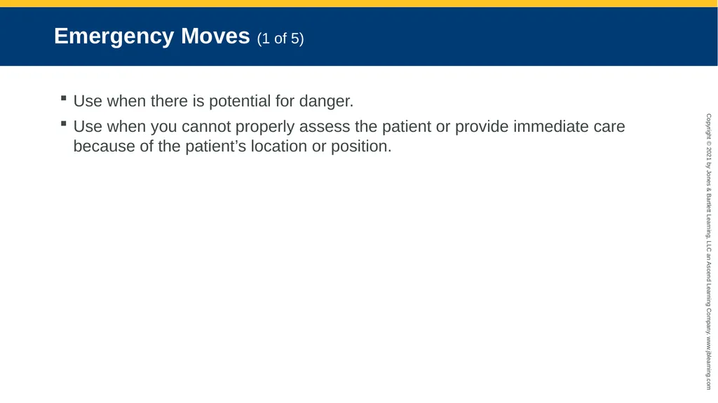CHAPTER 8 Lifting and Moving Patients National EMS - slide 41 of 101