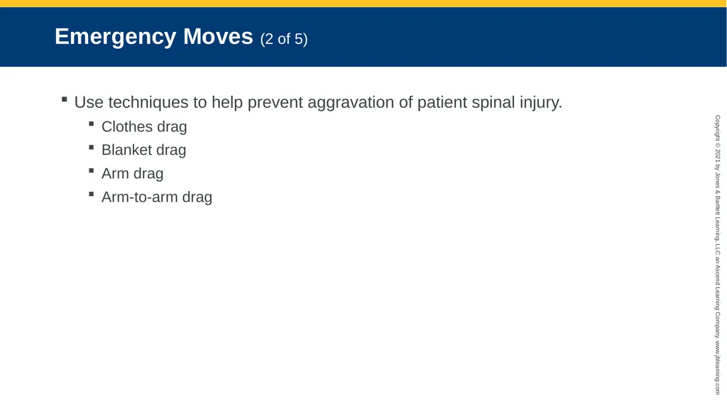 CHAPTER 8 Lifting and Moving Patients National EMS - slide 42 of 101