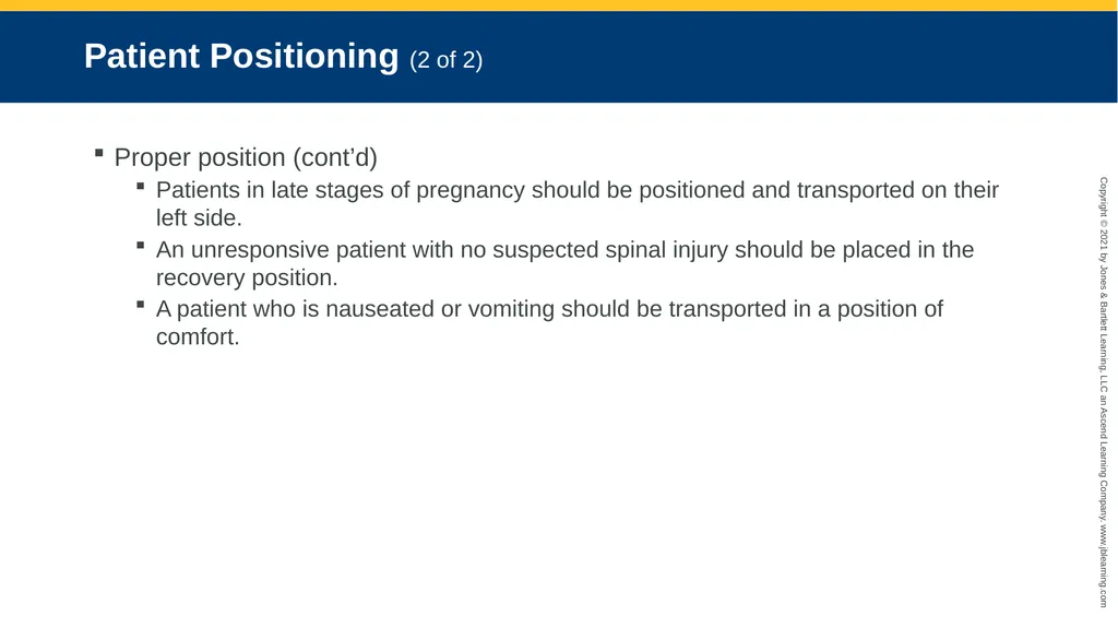 CHAPTER 8 Lifting and Moving Patients National EMS - slide 68 of 101