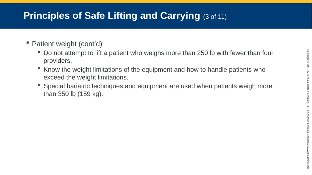 CHAPTER 8 Lifting and Moving Patients National EMS - slide 29 of 101
