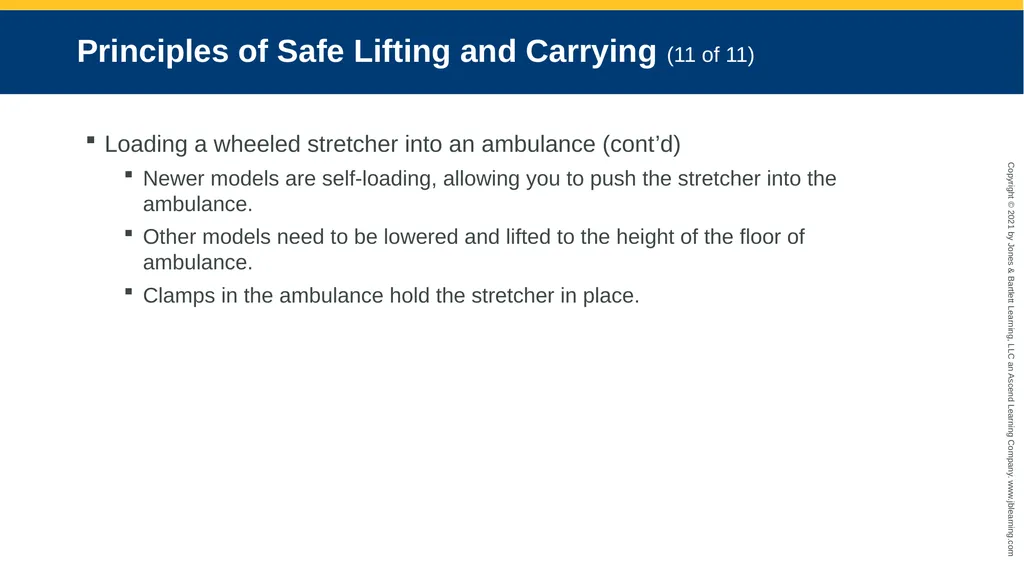 CHAPTER 8 Lifting and Moving Patients National EMS - slide 37 of 101