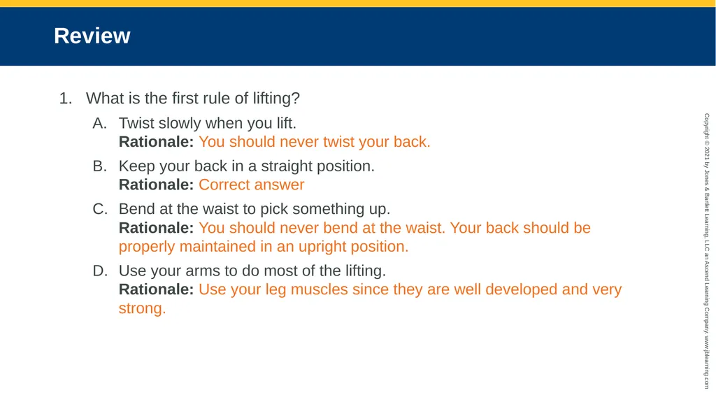 CHAPTER 8 Lifting and Moving Patients National EMS - slide 74 of 101