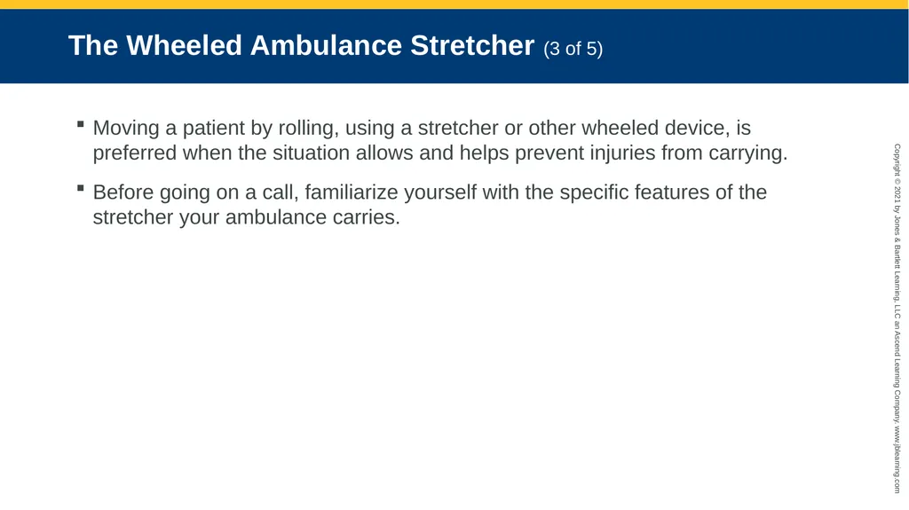CHAPTER 8 Lifting and Moving Patients National EMS - slide 6 of 101
