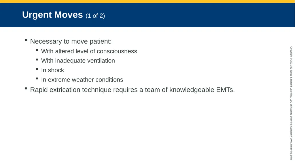 CHAPTER 8 Lifting and Moving Patients National EMS - slide 46 of 101
