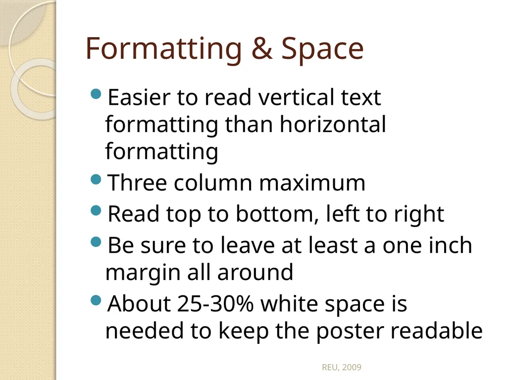 Scientific Posters REU, 2009 Scientific Posters - slide 18 of 32