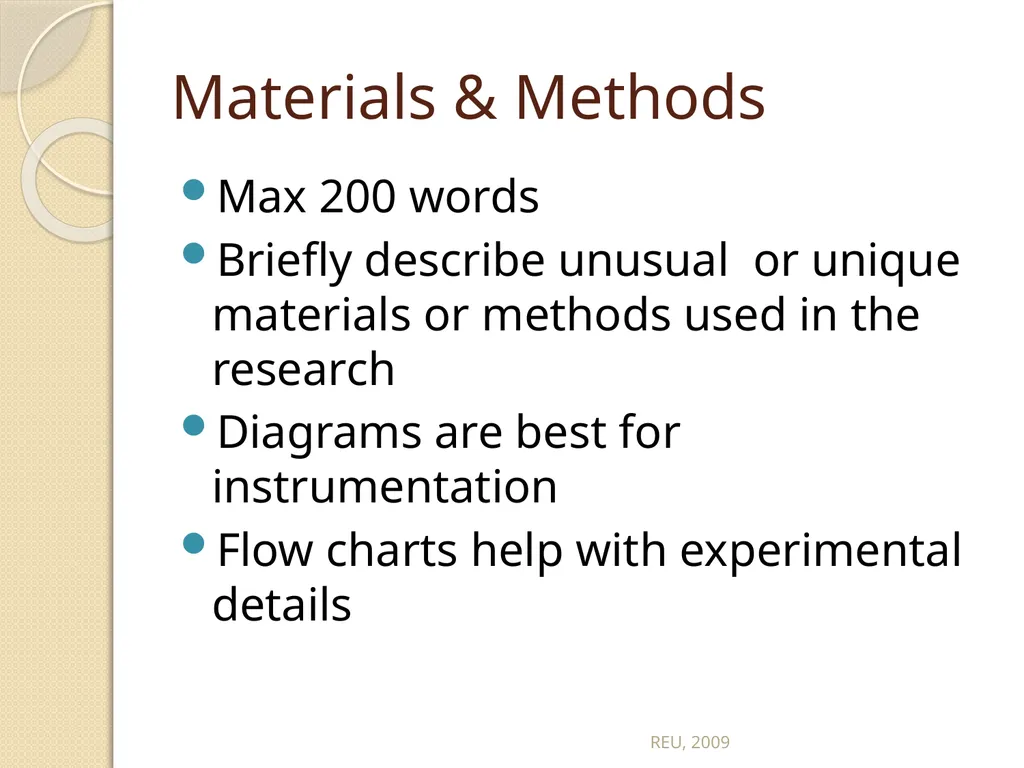 Scientific Posters REU, 2009 Scientific Posters - slide 12 of 32