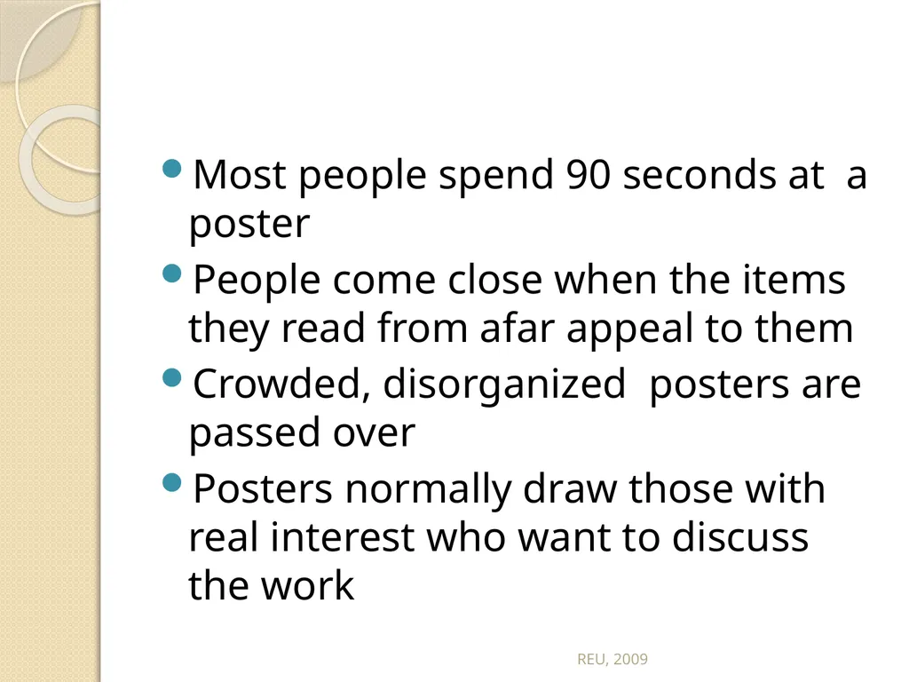 Scientific Posters REU, 2009 Scientific Posters - slide 4 of 32